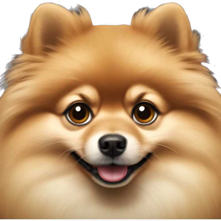 Sable Pomeranian face emoji