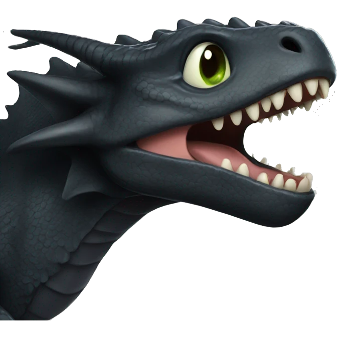 A toothless dragon  emoji