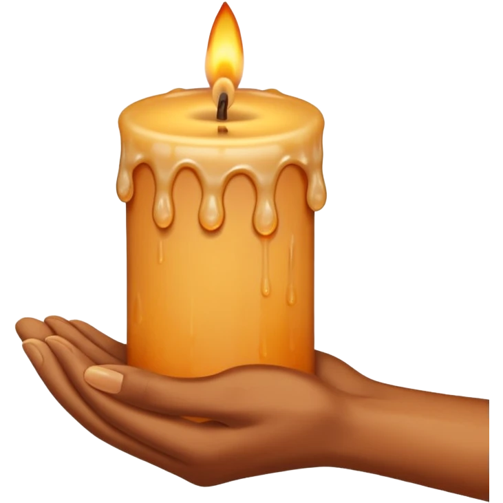Candle on the hand emoji