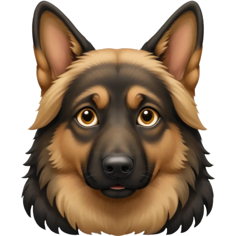 Long haired German shepherd emoji