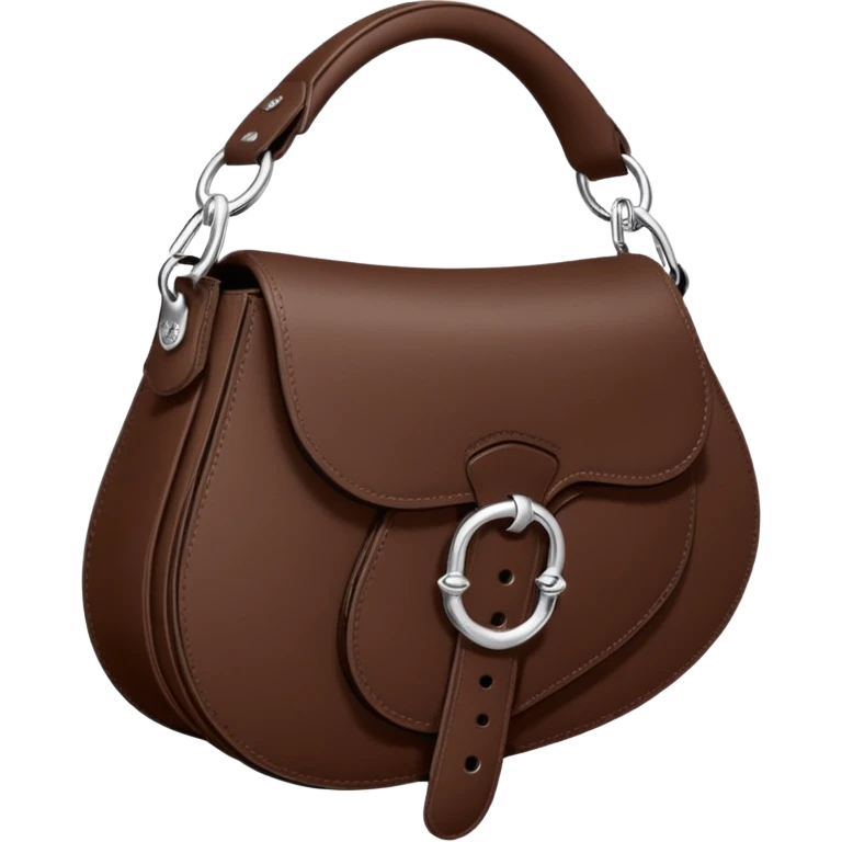 chocolate brown dior saddle bag  emoji