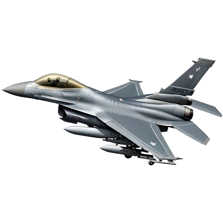 F-16 Fighting Falcon - General Dynamics (Stealth grey) emoji