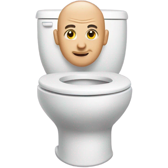 bald skibidi toilet emoji