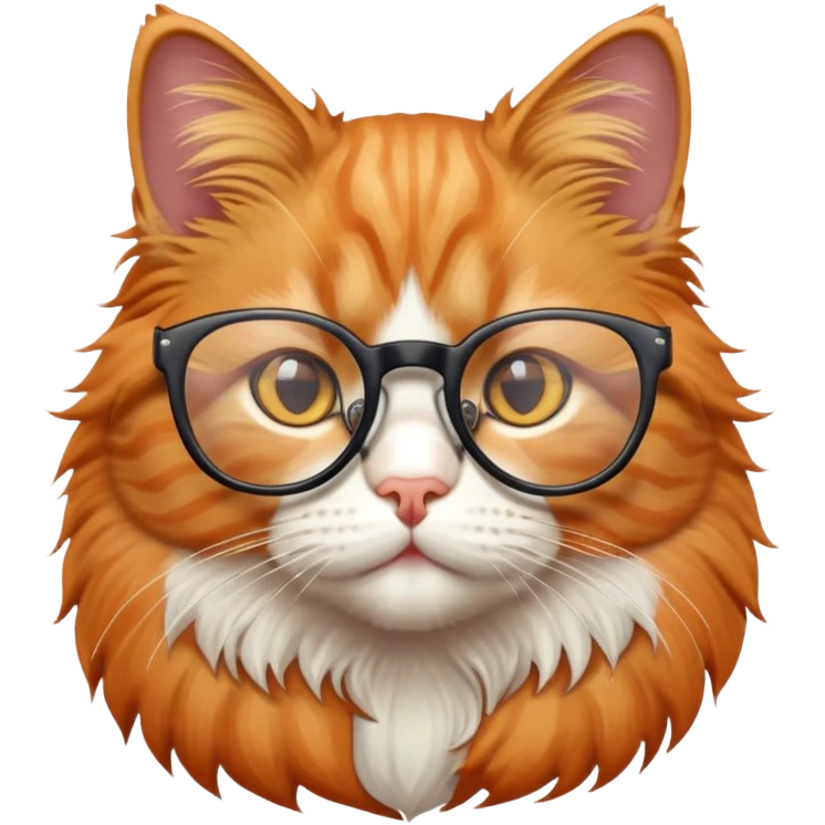 Cat with glasses  emoji