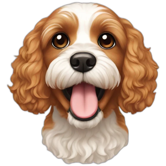 cavapoo white mouth emoji