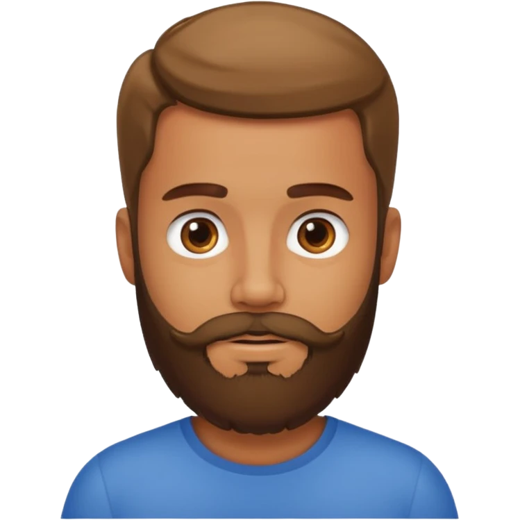 a man with just a beard  emoji