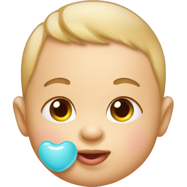 baby with pacifier emoji