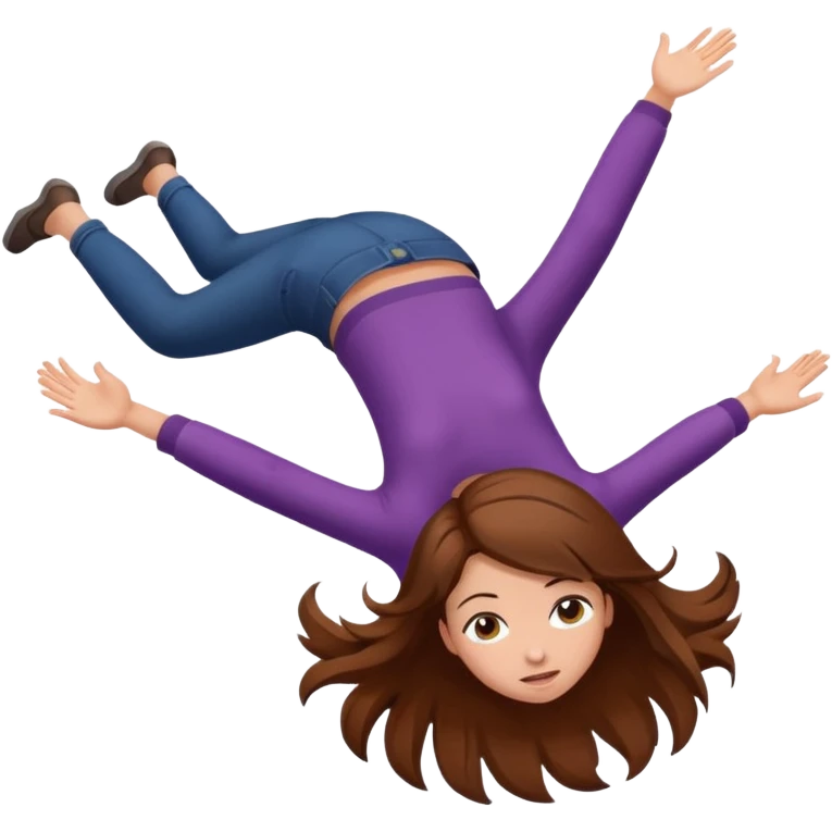 falling girl emoji