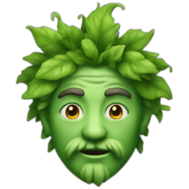 Green man emoji