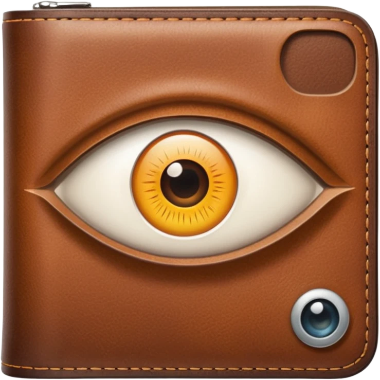 Eye in a wallet emoji