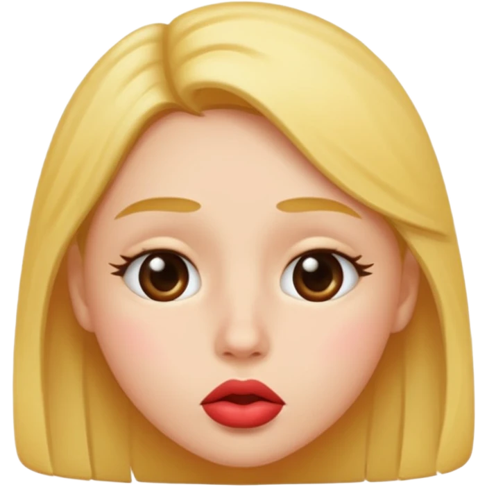 Kissy face hot emoji