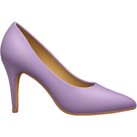 light purple pointed toe shoes emoji