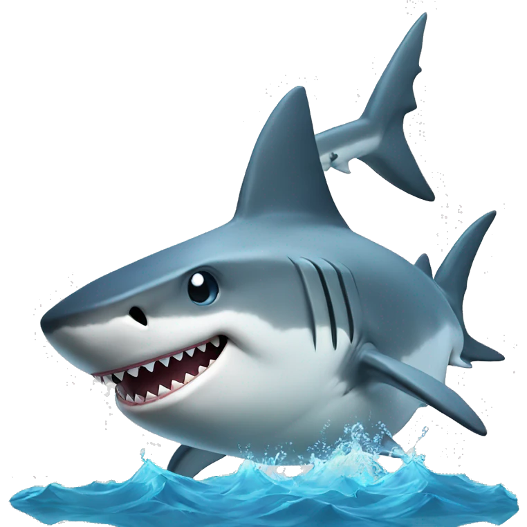 shark with topchart emoji
