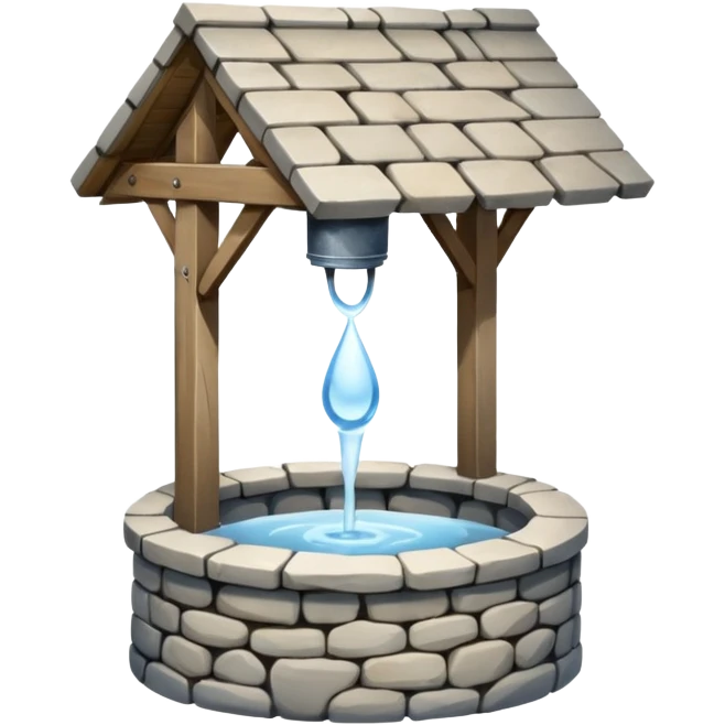 a water well - simple, no roof emoji