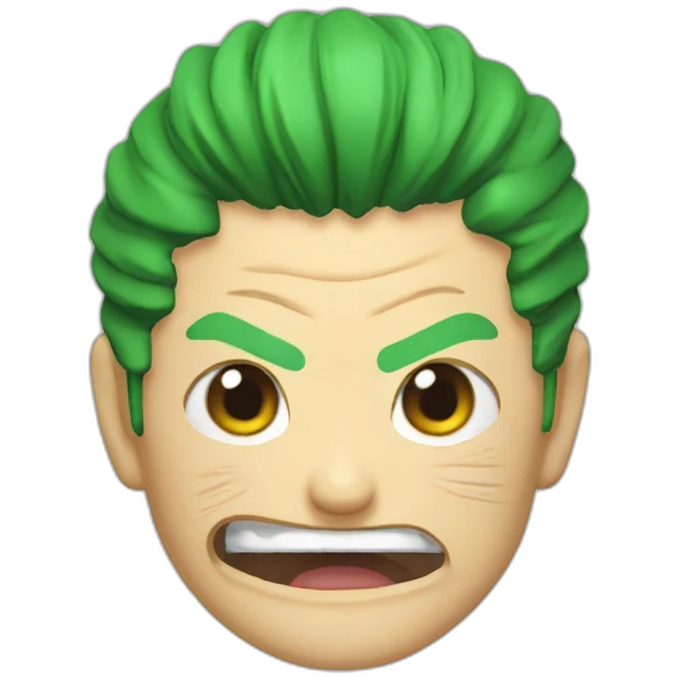 Zoro ungry emoji