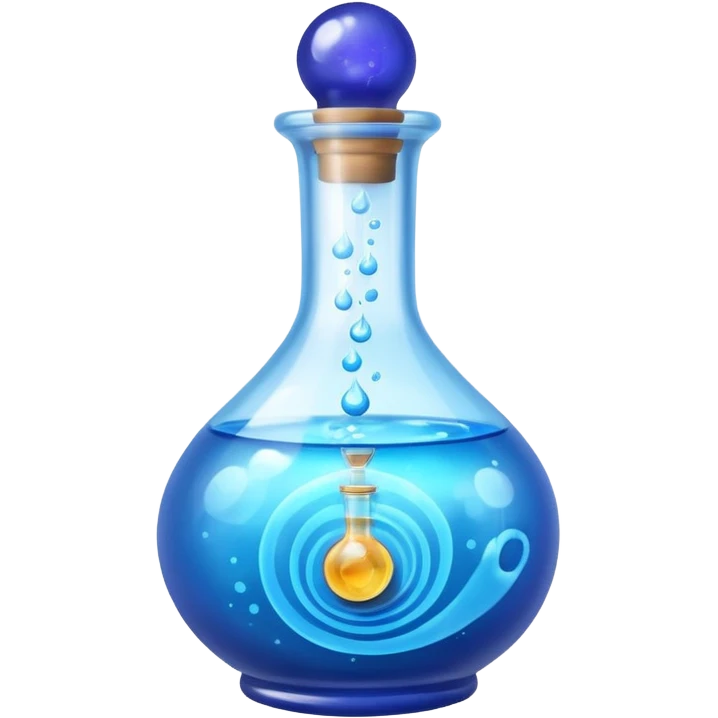 magic potion blue, ball dial emoji