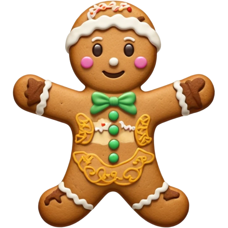 cookie man shape emoji