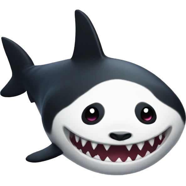 Panda shark emoji