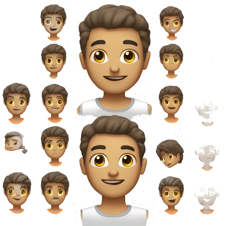 Personal trainer rindo emoji