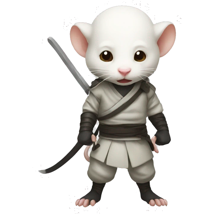Albino rat ninja  emoji