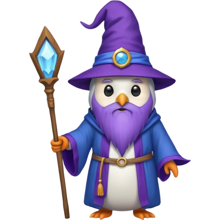 Penguin Wizard emoji