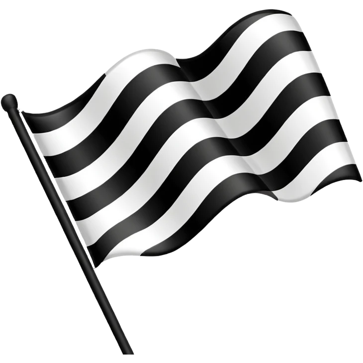racing flag, checkered, bold, expressive emoji