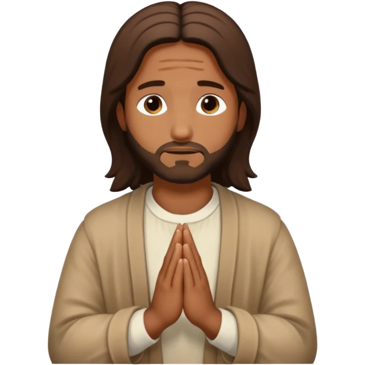 Jesús orando emoji