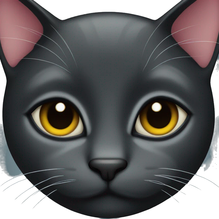 black cat face emoji