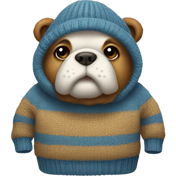 Puddel with pullover emoji