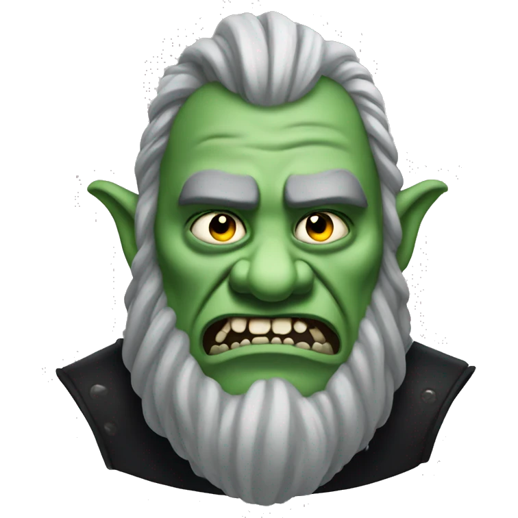 Goth ogre emoji