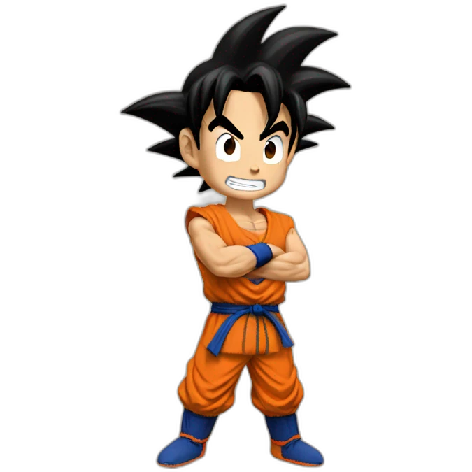 does goku clean nuts? emoji