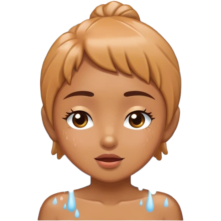 Lola taking a shower  emoji