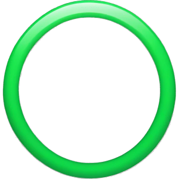hollow green circle emoji