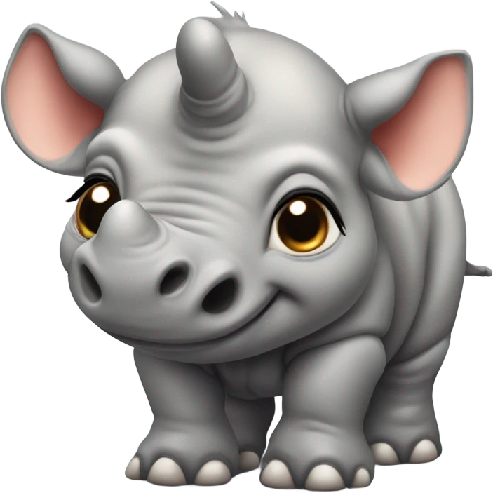 Create a baby rhino emoji