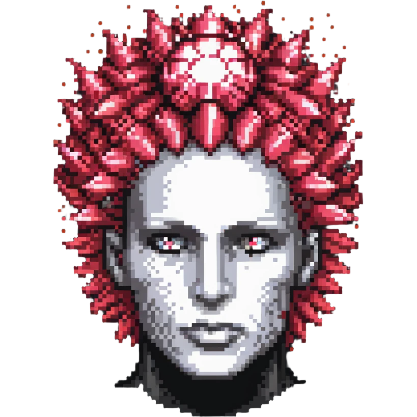 head with rubies exploding from the top emoji