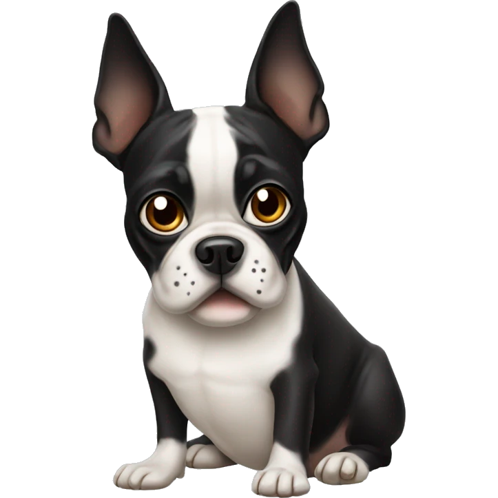 Mummy boston terrier  emoji