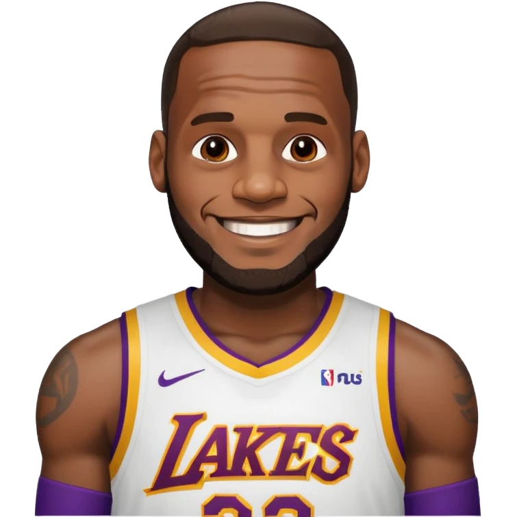 Lebron James smiling emoji