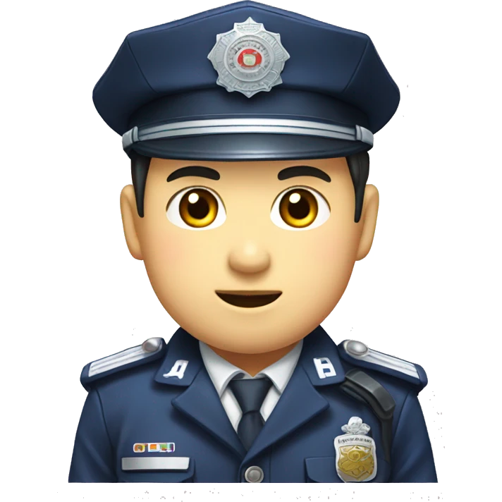 Korean police charactor podori emoji