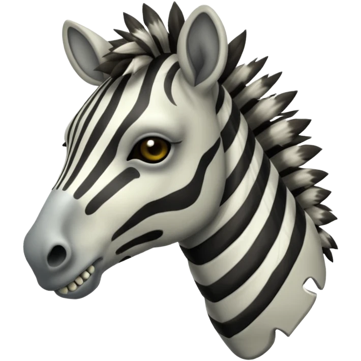 Zombie zeebra emoji