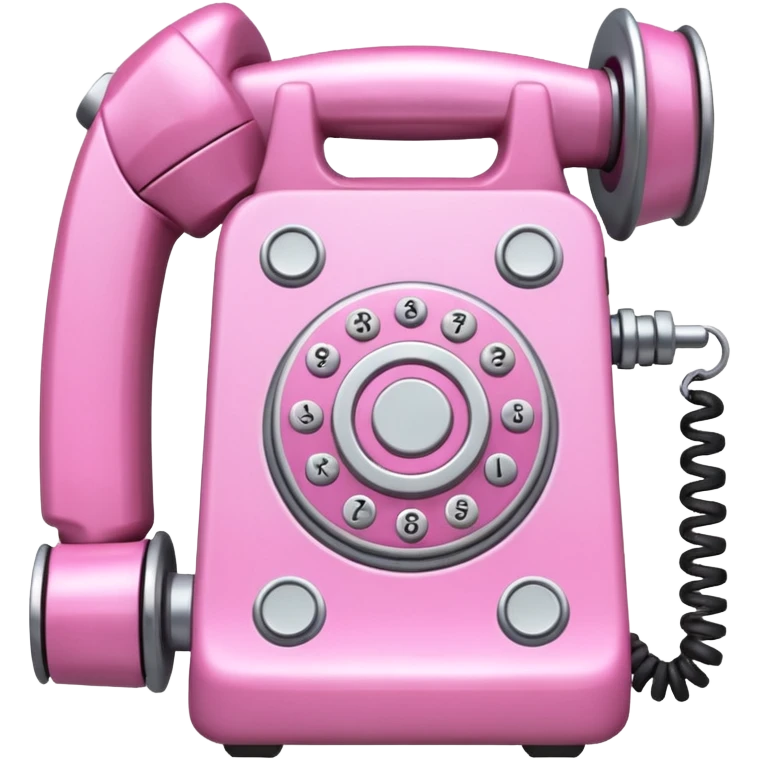 pink callphone setting gear emoji