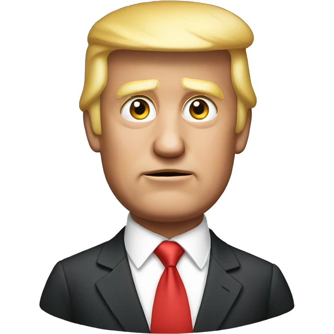 Trump without ear emoji