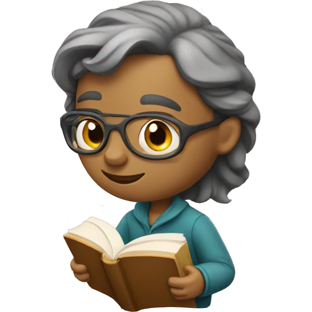 Laid-back Bookworm emoji