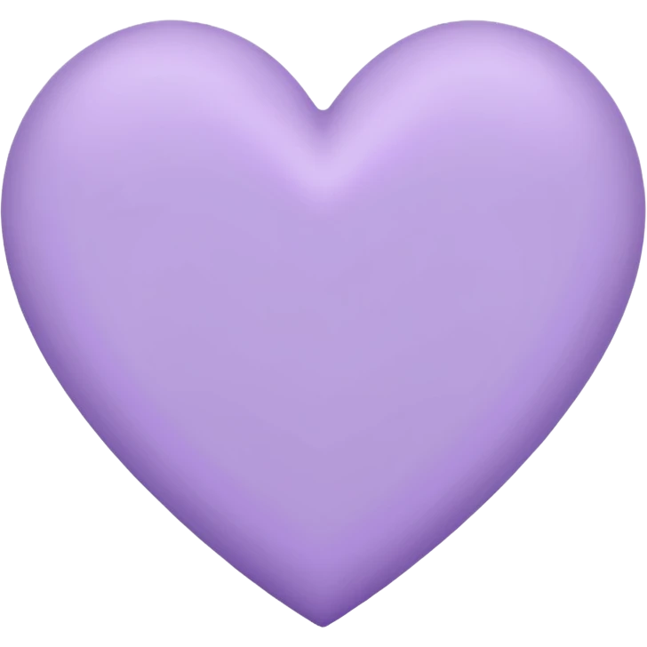 Un corazón morado pastel emoji