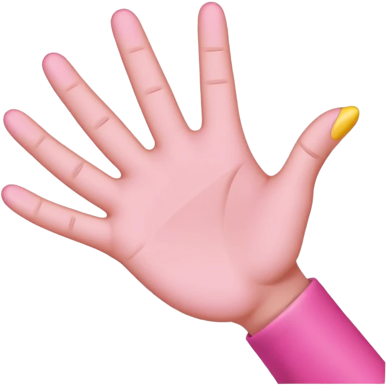 2D yellow pinky-promise/Pinky swear/ pinky handshake gesture emoji, bold outline, transparent 1024×1024. emoji