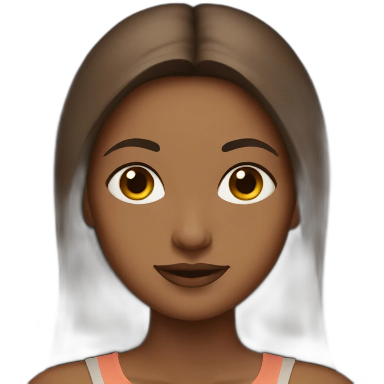 Yogini Brown hair emoji