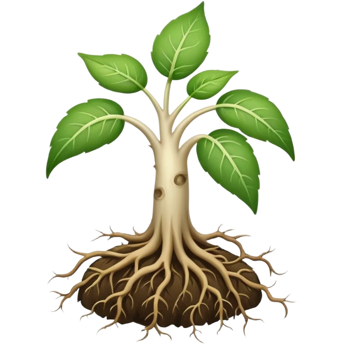baby plant roots emoji