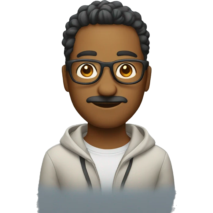 una persona con lentes animada emoji