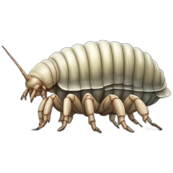 giant isopod using laptop emoji