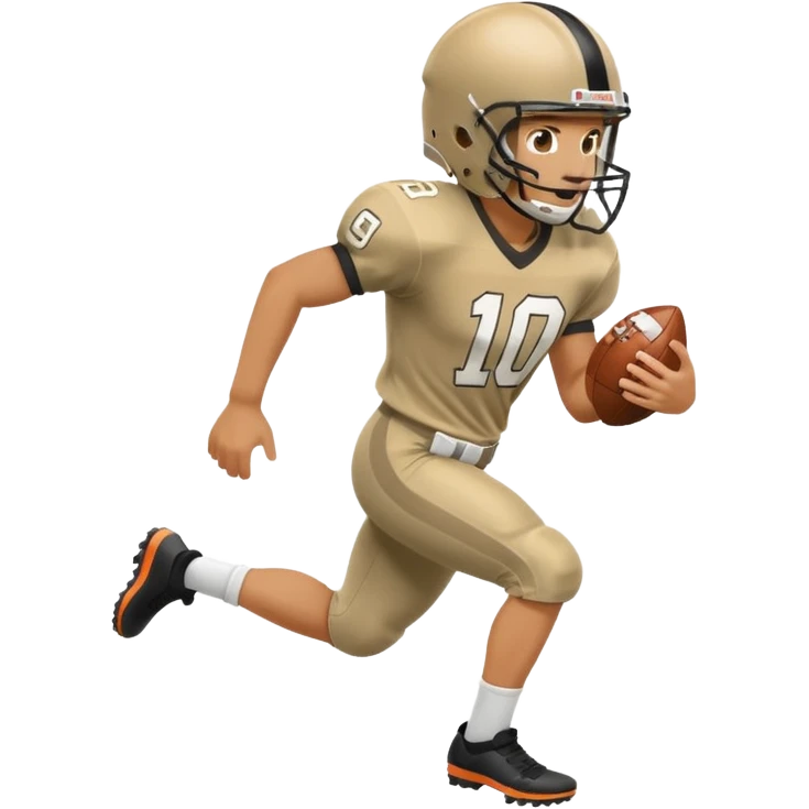 A person playing football on the field emoji