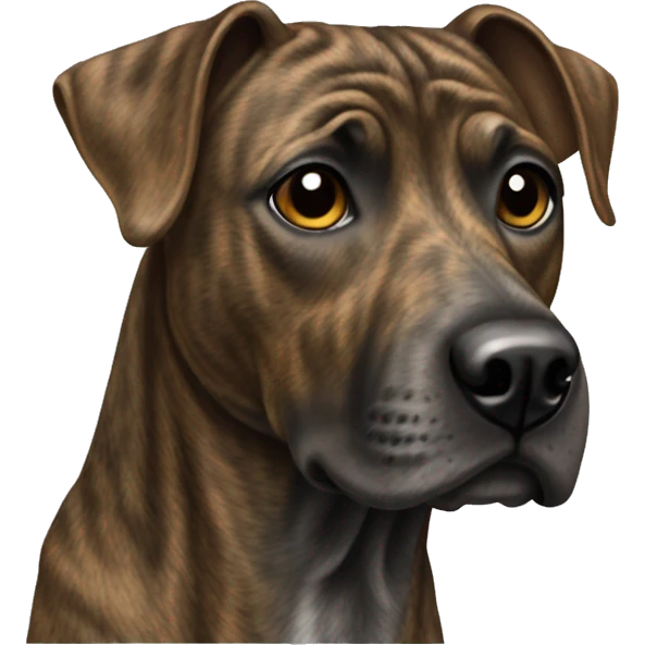 Treeing Tennessee brindle dog emoji